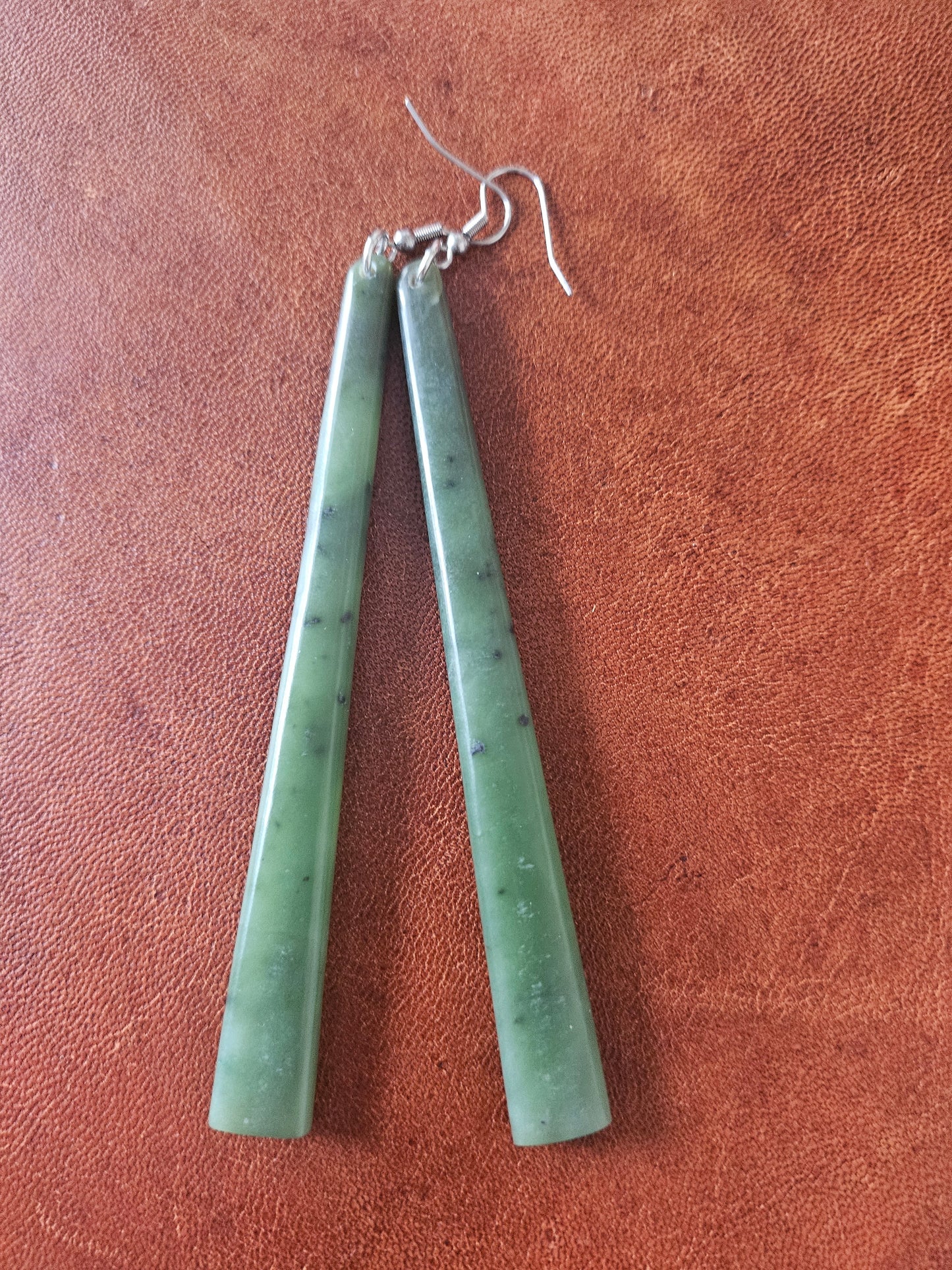 Pounamu - Extra Long Earrings